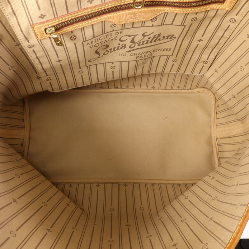 LOUIS VUITTON Monogram Neverfull GM Tote Bag金扣肩背袋-4