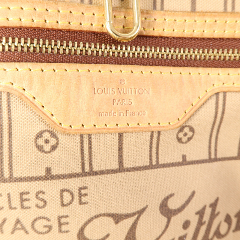 LOUIS VUITTON Monogram Neverfull GM Tote Bag金扣肩背袋-5