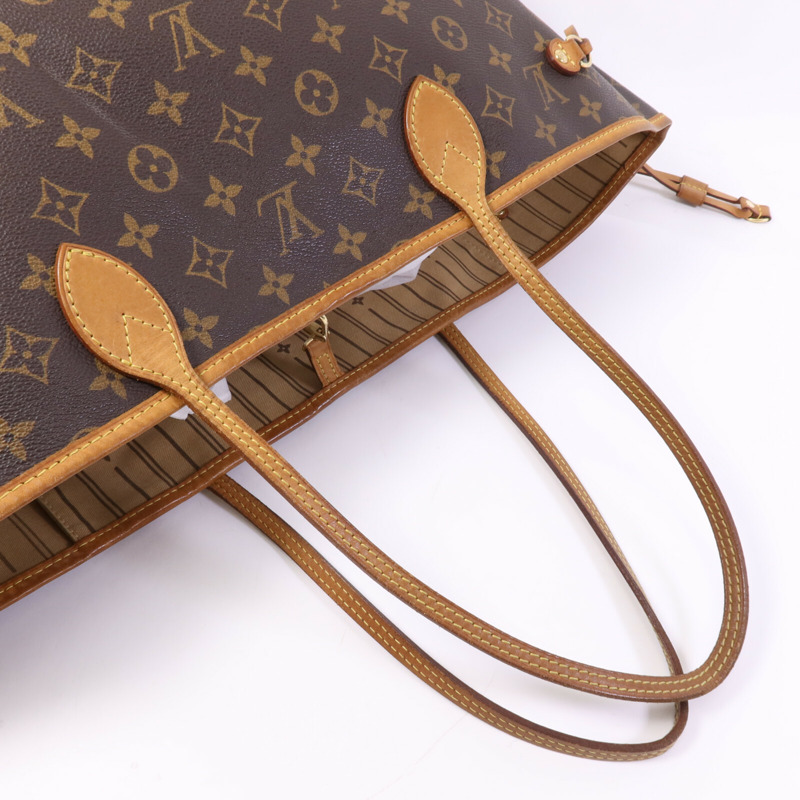 LOUIS VUITTON Monogram Neverfull GM Tote Bag金扣肩背袋-8