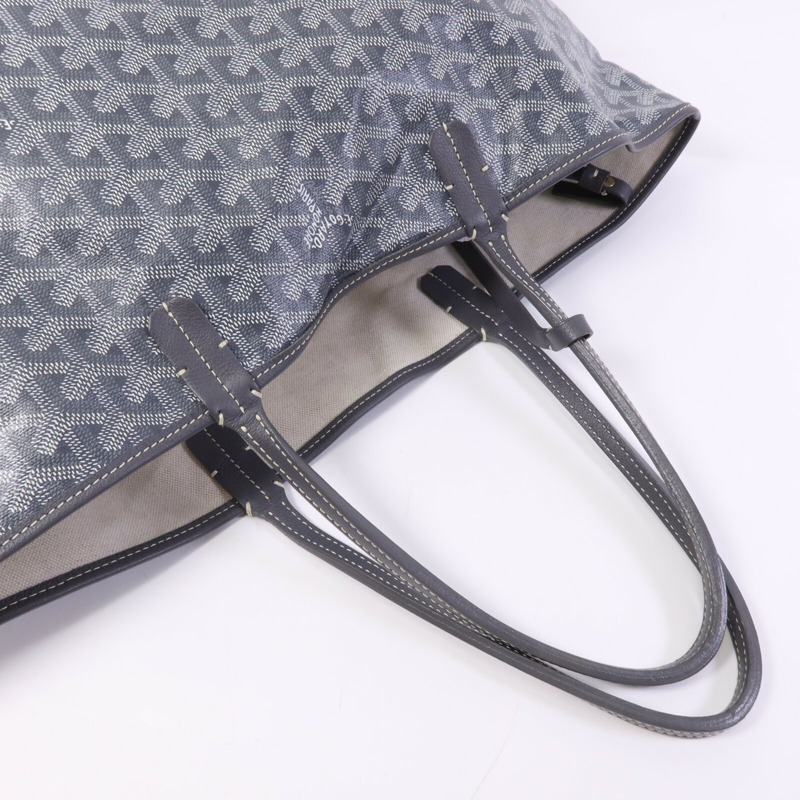 GOYARD 塗層帆布Saint Louis PM銀扣手挽袋-7