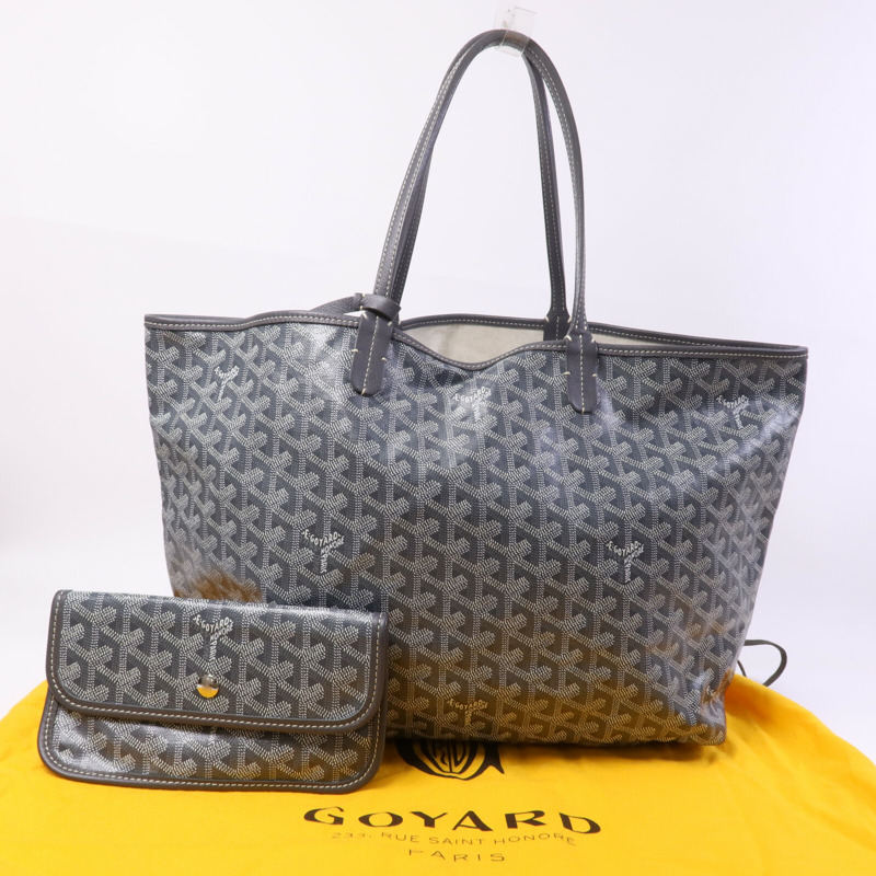GOYARD 塗層帆布Saint Louis PM銀扣手挽袋-8