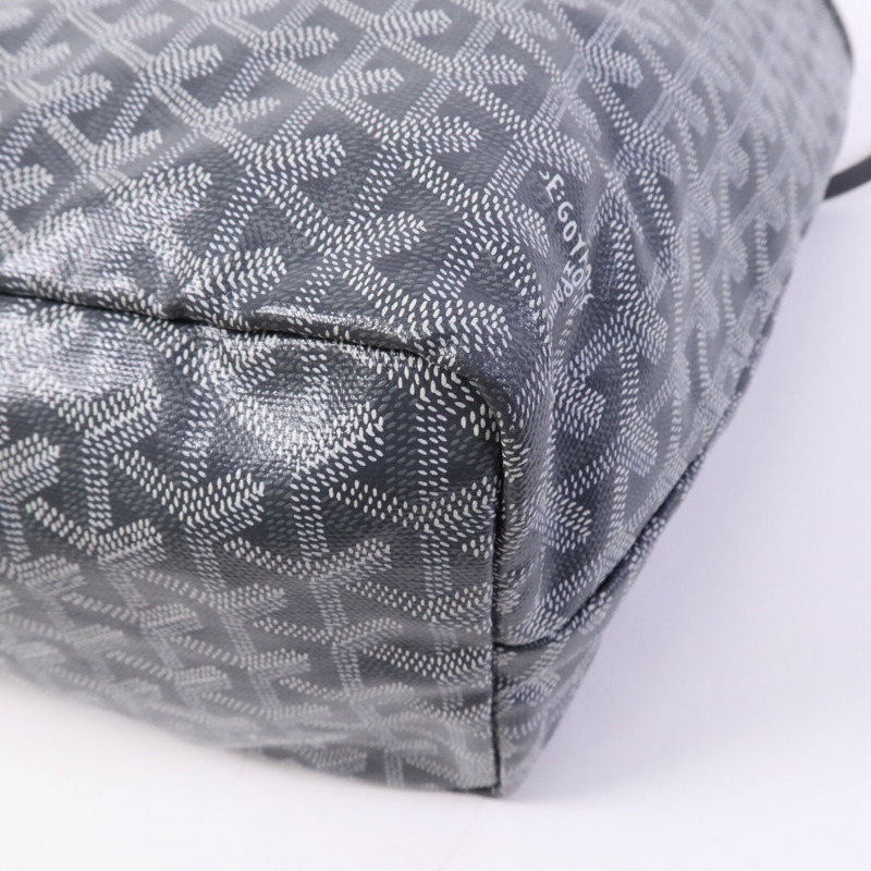 GOYARD 塗層帆布Saint Louis PM銀扣手挽袋-11