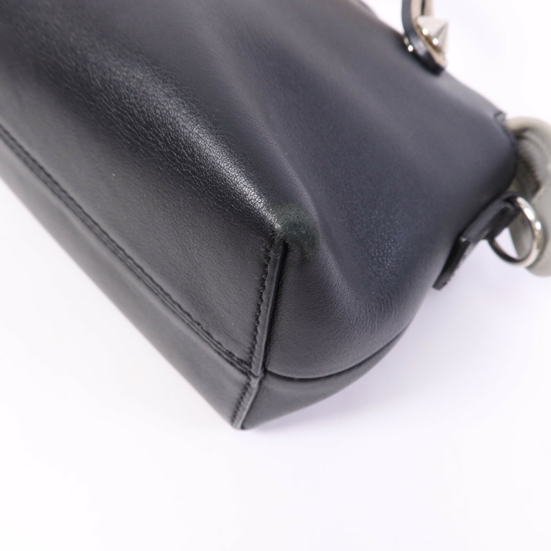 FENDI 牛皮皮革By the way mini銀扣手挽肩背兩用袋-9