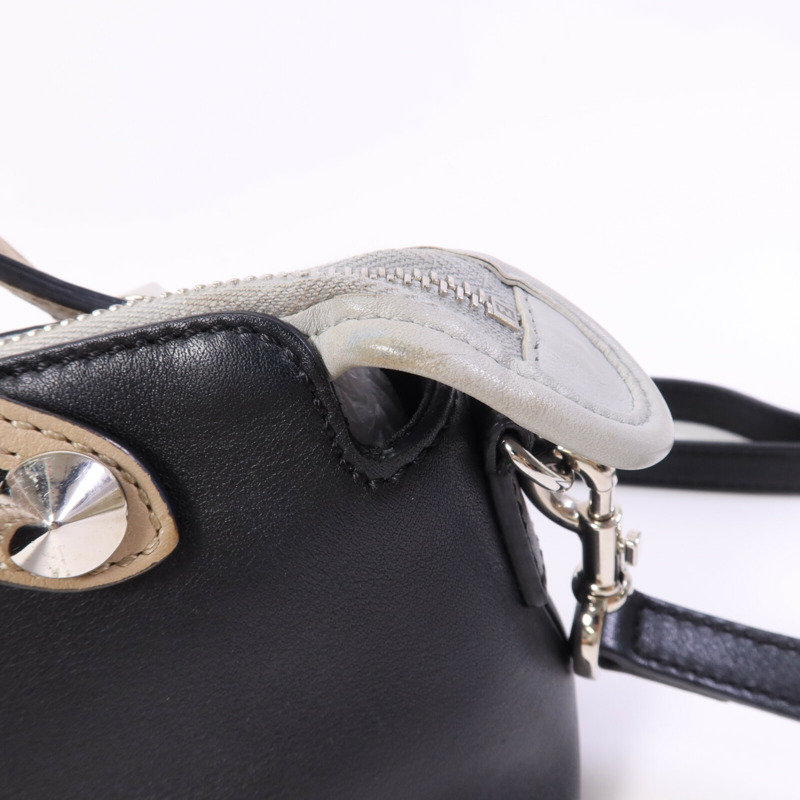 FENDI 牛皮皮革By the way mini銀扣手挽肩背兩用袋-15