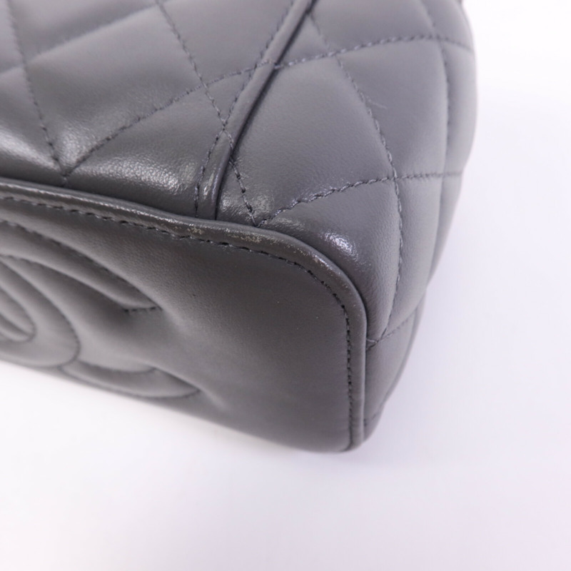 CHANEL 羊皮皮革Vanity Case金扣鏈帶肩背袋-11