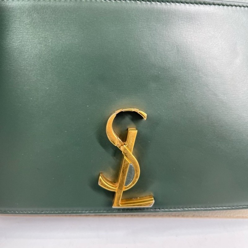nj spy YSL聖羅蘭 Cassandra系列墨綠色牛皮鏈條包 單肩斜挎都可以 容量適合日常使用-19