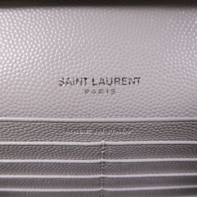 SAINT LAURENT 牛皮皮革Cassandre Envelope銀扣鏈帶肩背袋-5