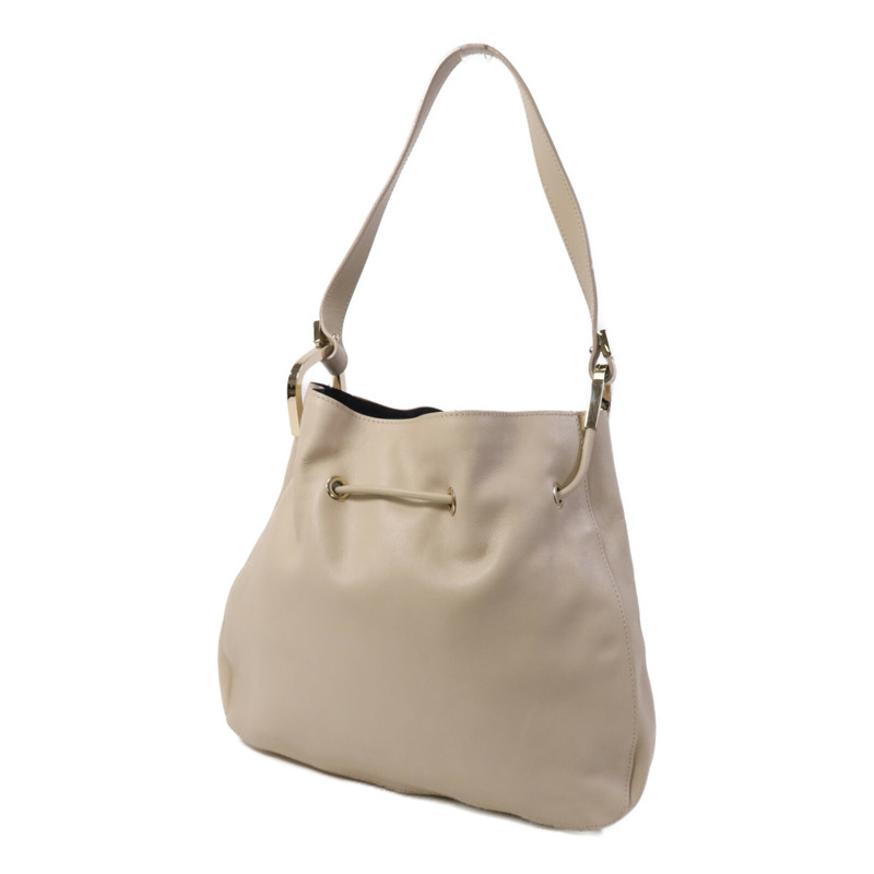 GUCCI 牛皮皮革Shoulder Bag金扣肩背袋-2