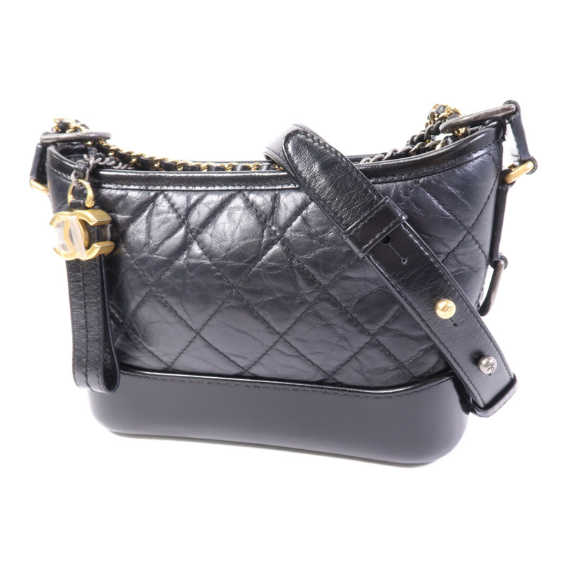 CHANEL 牛皮皮革Gabrielle Small鏈帶肩背袋-2