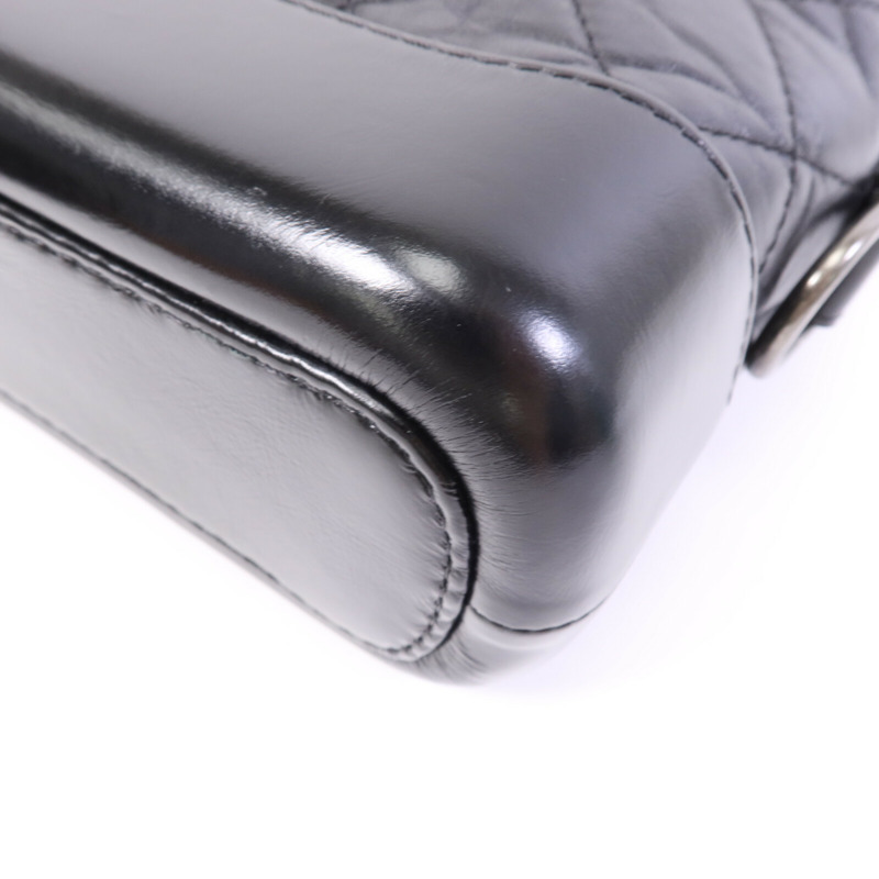 CHANEL 牛皮皮革Gabrielle Small鏈帶肩背袋-10