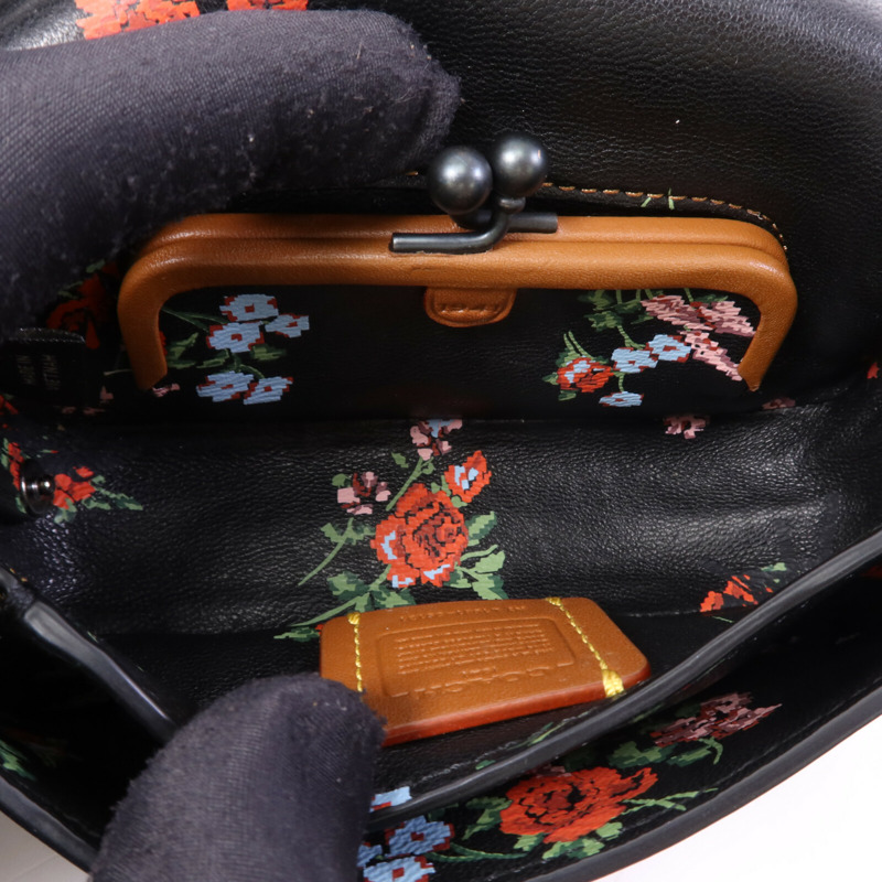 COACH 牛皮皮革Shoulder Bag鏈帶肩背袋-4