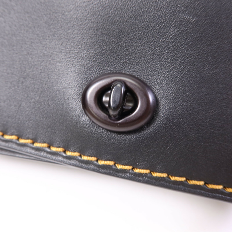 COACH 牛皮皮革Shoulder Bag鏈帶肩背袋-6