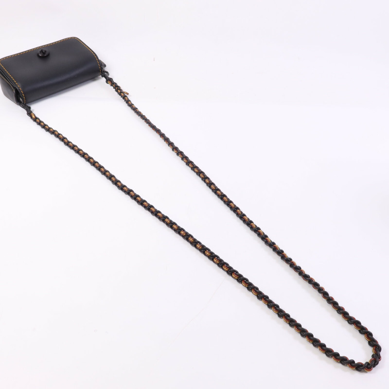 COACH 牛皮皮革Shoulder Bag鏈帶肩背袋-7