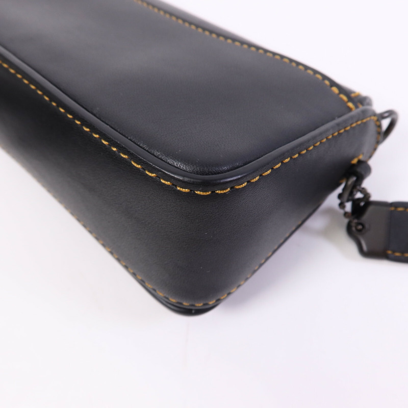 COACH 牛皮皮革Shoulder Bag鏈帶肩背袋-10