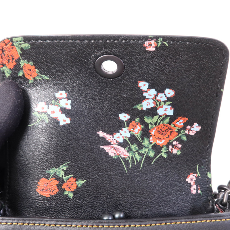 COACH 牛皮皮革Shoulder Bag鏈帶肩背袋-12