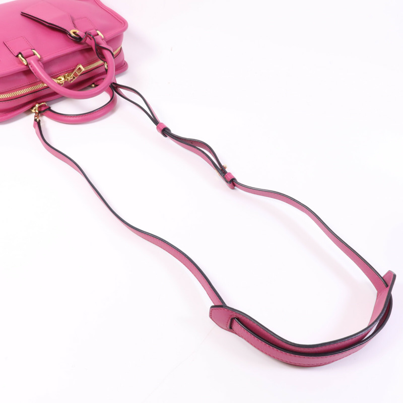 LOEWE 牛皮皮革Amazona金扣手挽肩背兩用袋-8