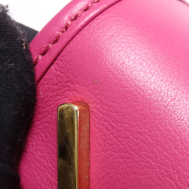 LOEWE 牛皮皮革Amazona金扣手挽肩背兩用袋-15