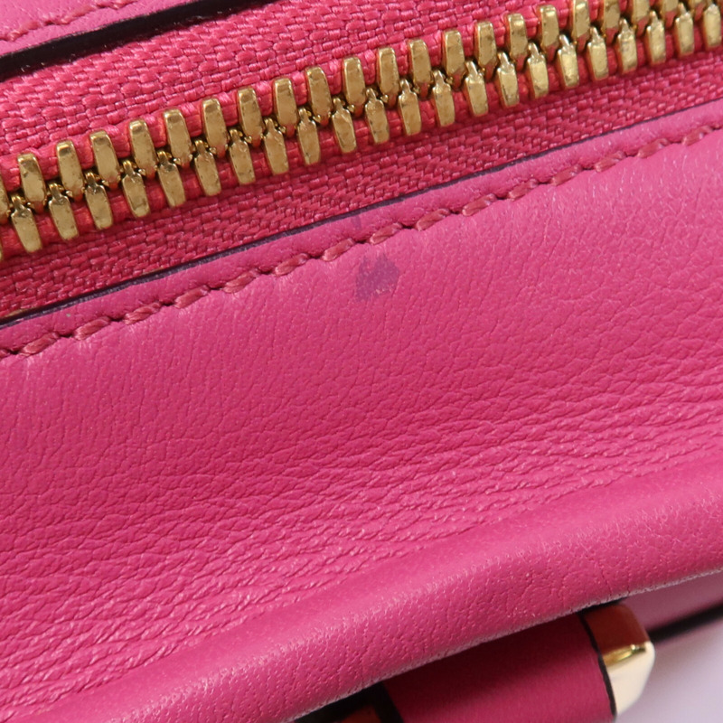 LOEWE 牛皮皮革Amazona金扣手挽肩背兩用袋-16