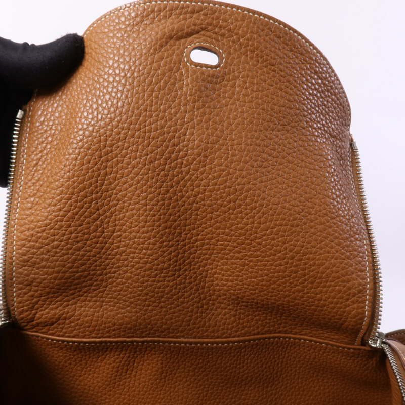 HERMES Clemence皮革Lindy 30手挽肩背兩用袋Gold-14