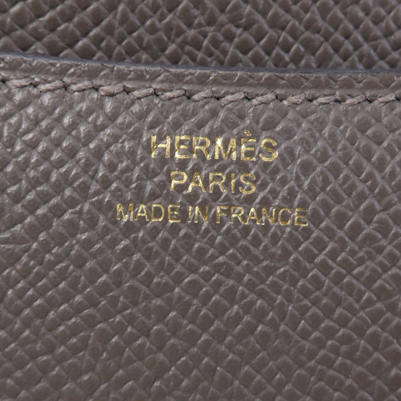 HERMES Epsom皮革Mini Constance金扣肩背袋-5
