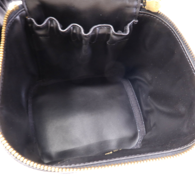 CHANEL 牛皮皮革Vintage Vanity Case金扣手挽袋-4