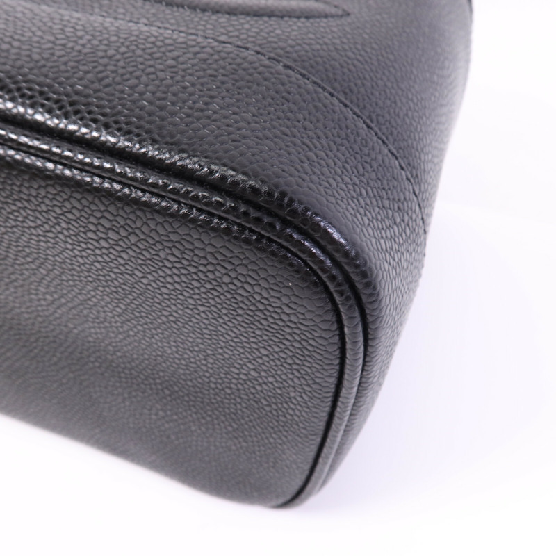 CHANEL 牛皮皮革Vintage Vanity Case金扣手挽袋-10