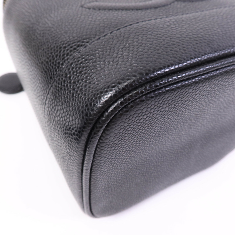 CHANEL 牛皮皮革Vintage Vanity Case金扣手挽袋-11