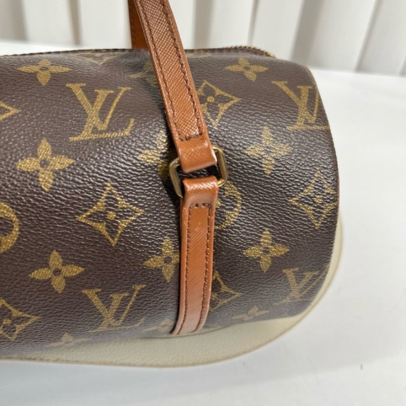 LV路易威登 中古老花Papillon巴比龍手提包 無子包 棕色內裡 容量大 適合日常使用-15