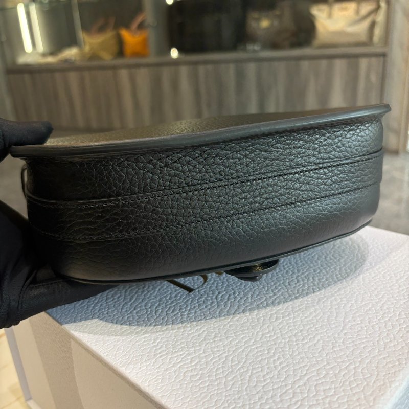 *SHIHNA名牌精品* DIOR Bobby 中型黑色粒面小牛皮斜背包-9