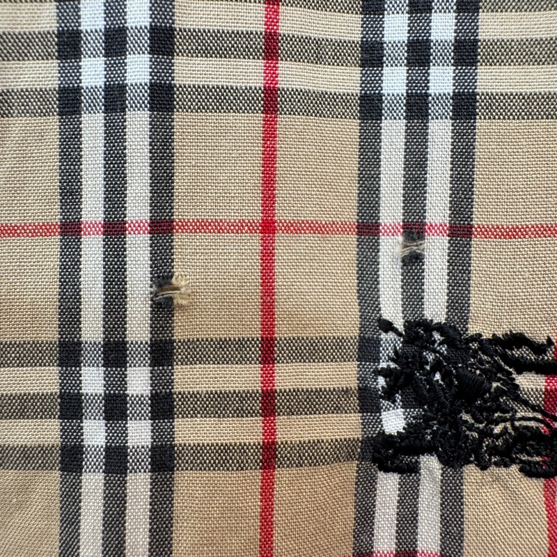Burberry 七分袖格紋襯衫-5