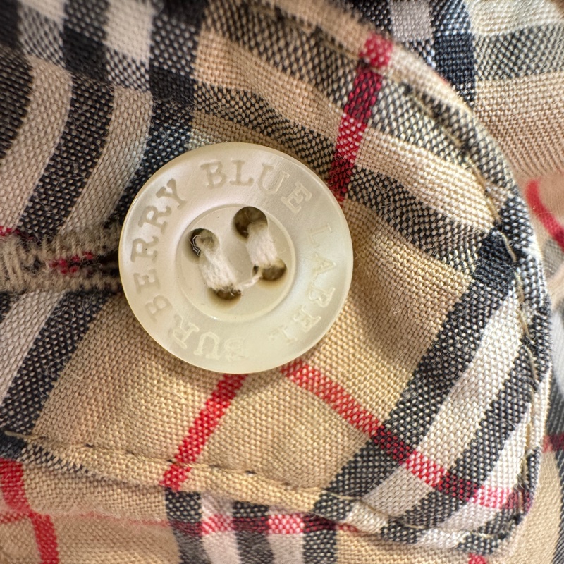 Burberry 七分袖格紋襯衫-7