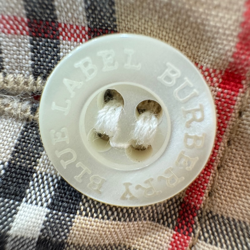 Burberry 七分袖格紋襯衫-11