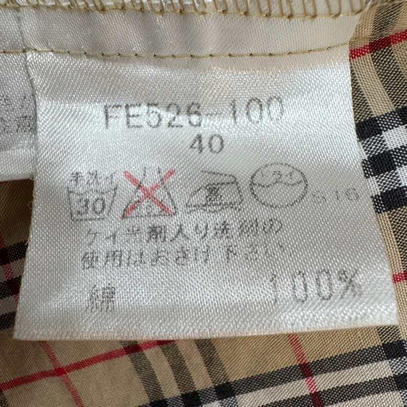 Burberry 七分袖格紋襯衫-15