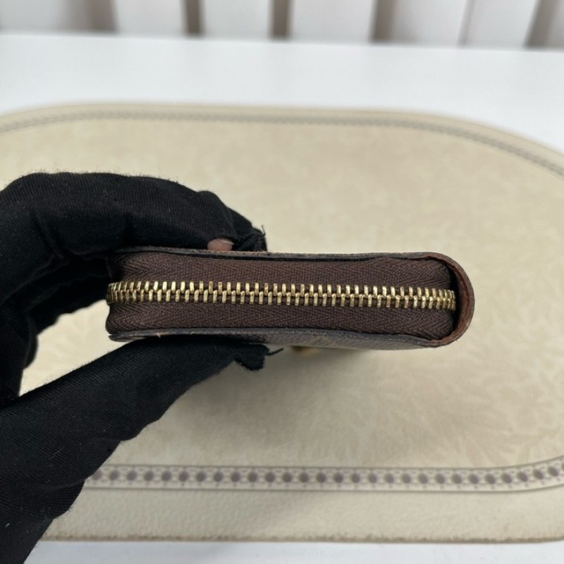 LV路易威登 經典老花短款拉鍊錢包卡包 內裡卡位多 卡位清晰 小巧精緻便攜-11