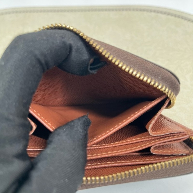 LV路易威登 經典老花短款拉鍊錢包卡包 內裡卡位多 卡位清晰 小巧精緻便攜-16