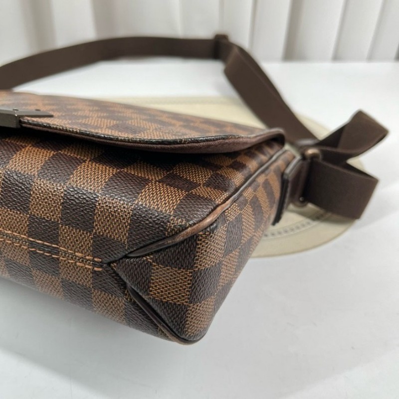 LV路易威登 棋盤格單肩斜挎郵差包 容量實用 日常通勤、休閒都能用 男女都適合-20