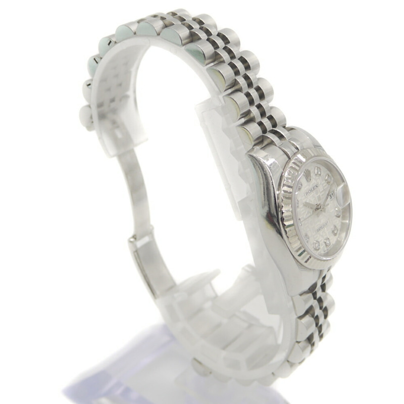 Rolex Datejust 179174G（D-序號），自動上鍊，10 鑽鑲嵌，電腦錶盤，女錶。-2