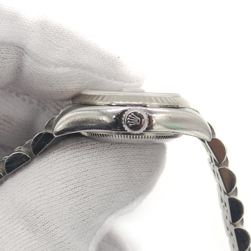 Rolex Datejust 179174G（D-序號），自動上鍊，10 鑽鑲嵌，電腦錶盤，女錶。-4