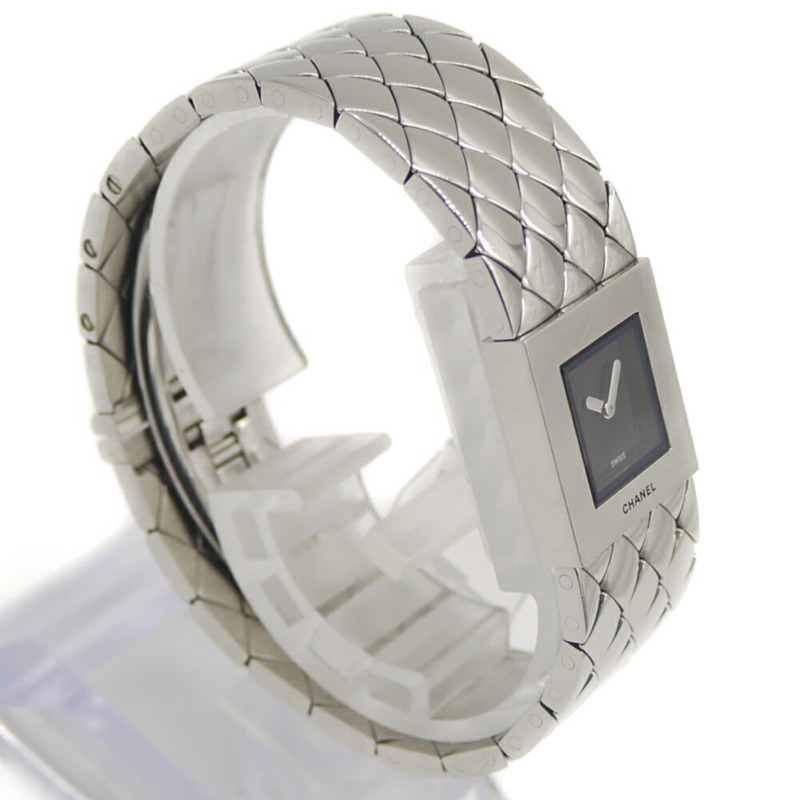 香奈兒 Matelassé 女士石英腕錶 H0009 黑色錶盤-2