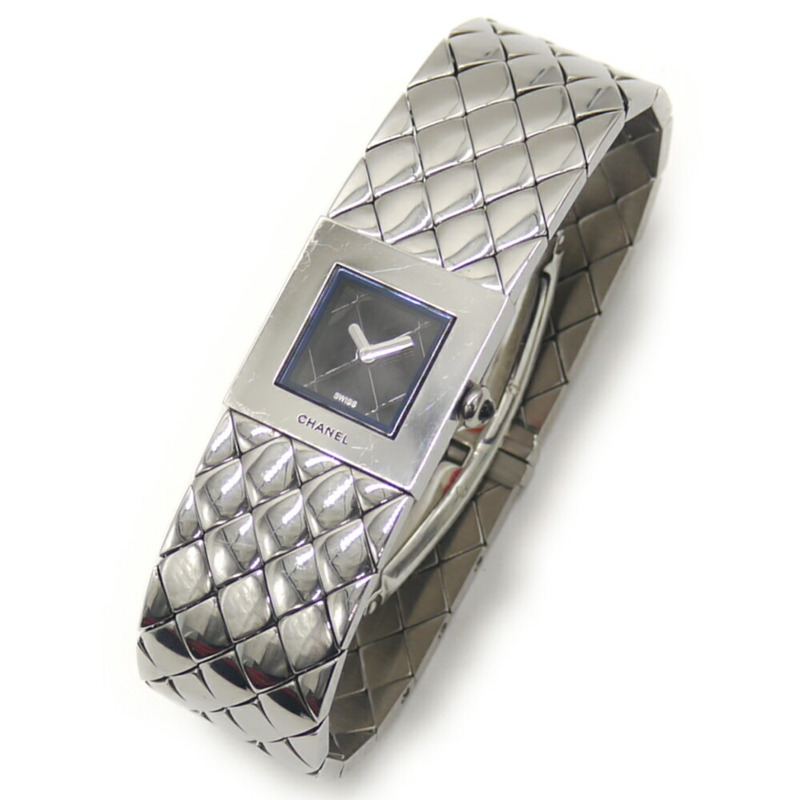 香奈兒 Matelassé 女士石英腕錶 H0009 黑色錶盤-7