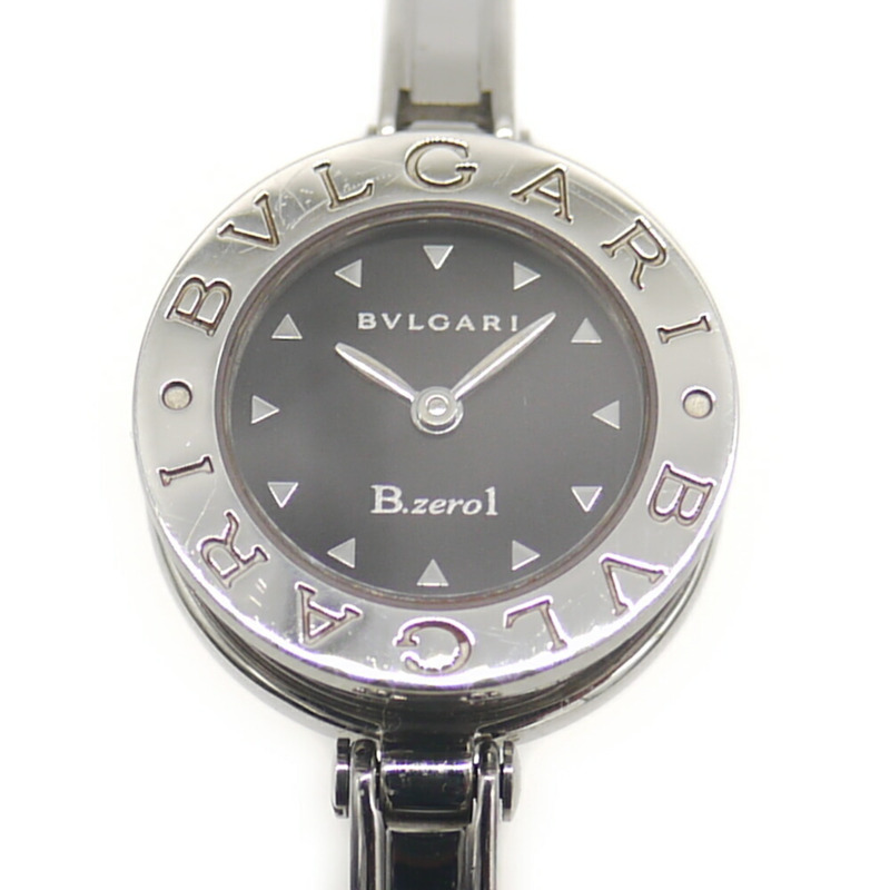 寶格麗 B-zero1 石英女士腕錶，黑色錶盤，BZ22S-0