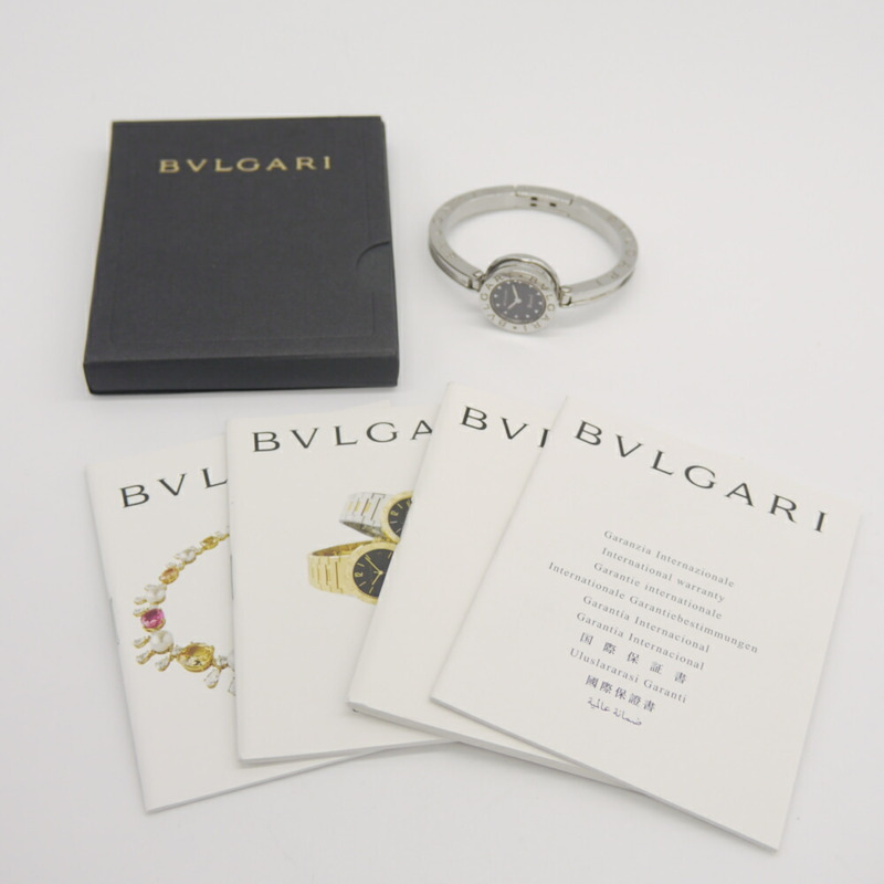 寶格麗 B-zero1 石英女士腕錶，黑色錶盤，BZ22S-8