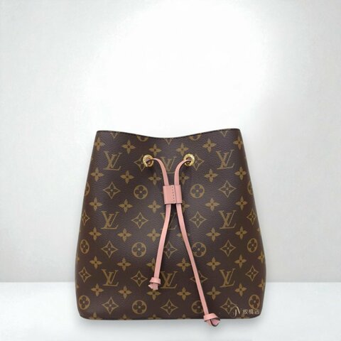 JS1319-LV NEONEO MM原花拼芭蕾粉色水桶包M44887