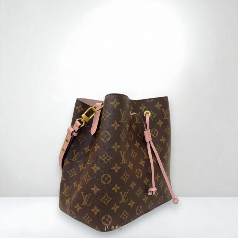 JS1319-LV NEONEO MM原花拼芭蕾粉色水桶包M44887-1