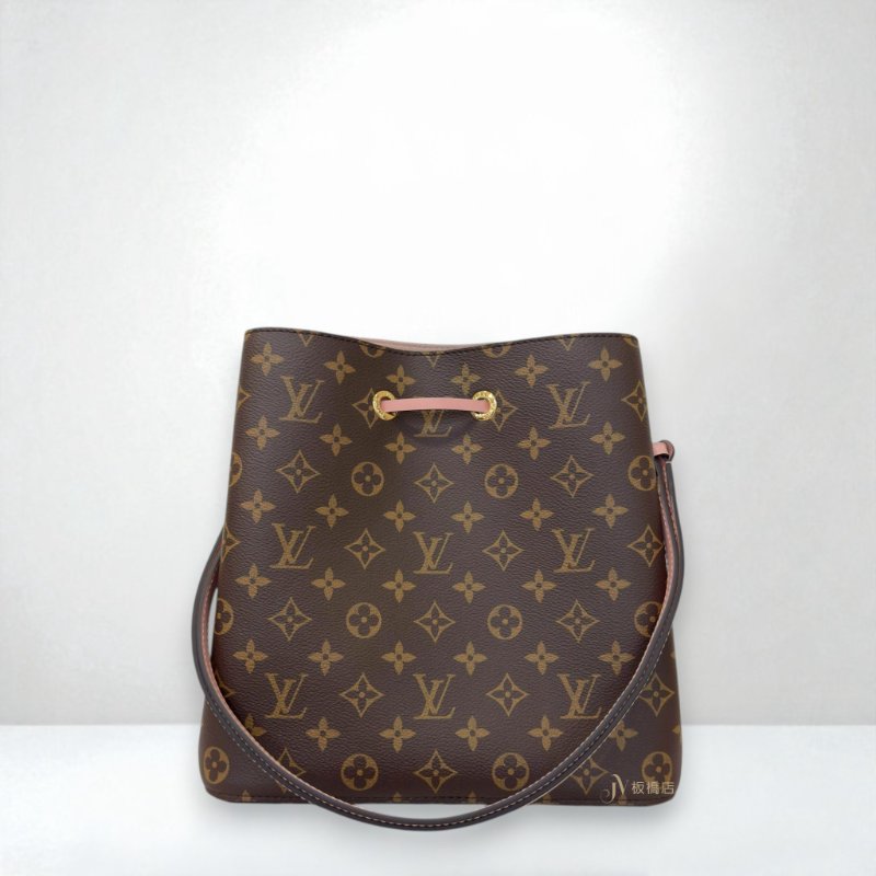 JS1319-LV NEONEO MM原花拼芭蕾粉色水桶包M44887-3