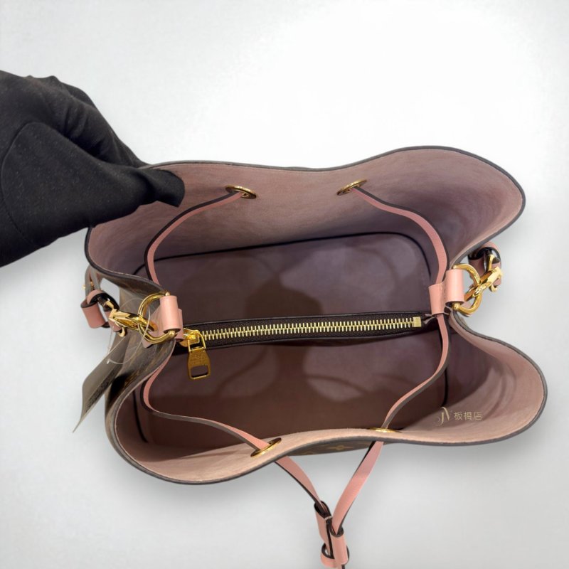 JS1319-LV NEONEO MM原花拼芭蕾粉色水桶包M44887-5