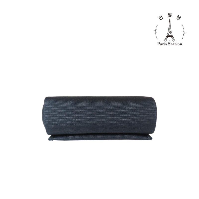 【巴黎站二手名牌專賣店】＊全新現貨＊HERMES 愛馬仕 真品＊K刻MINI HERBAG黑色帆布銀釦斜背包-2