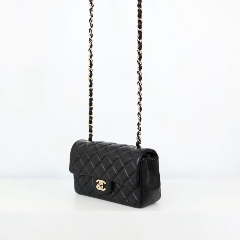 二手Chanel coco cf20淡金釦 晶片款-1