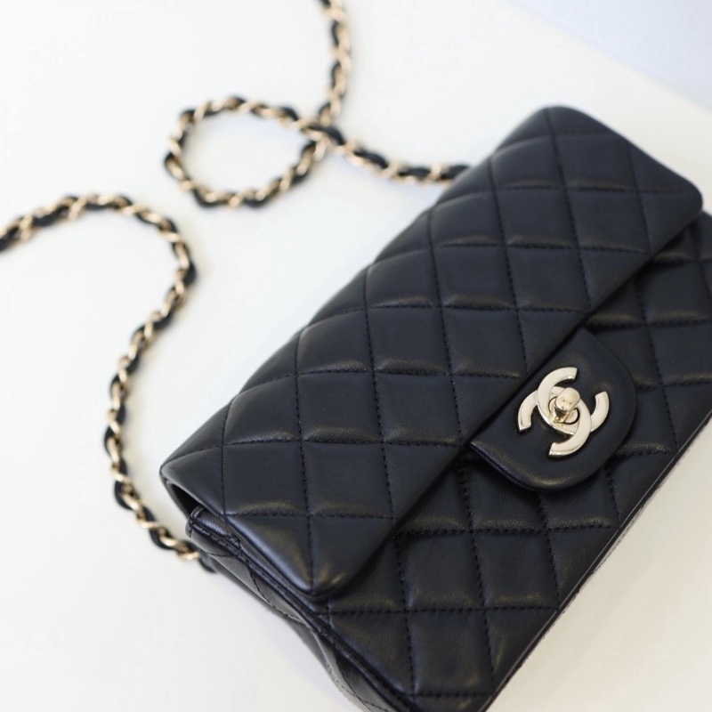 二手Chanel coco cf20淡金釦 晶片款-3