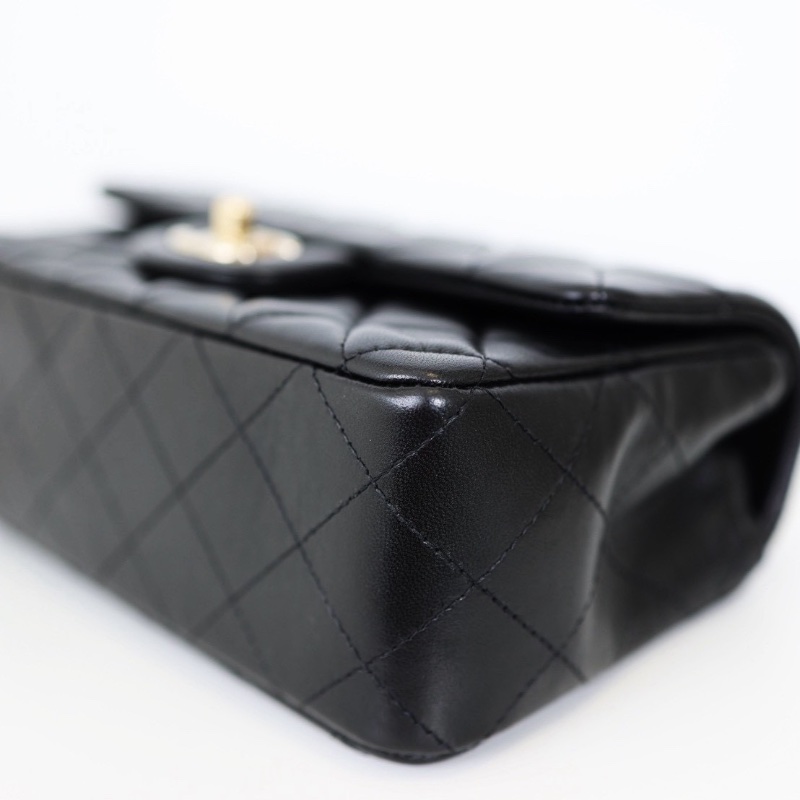 二手Chanel coco cf20淡金釦 晶片款-10